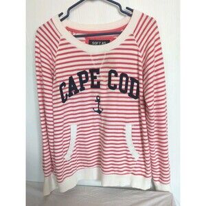 Cape Code Marthas Vineyard Sweatshirt Pullover Womens S  Nautical Coastal Resort